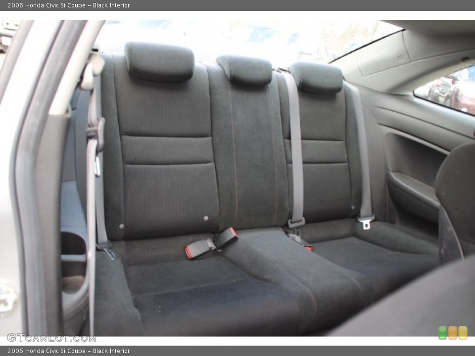 Black Interior Rear Seat for the 2006 Honda Civic Si Coupe #79070266