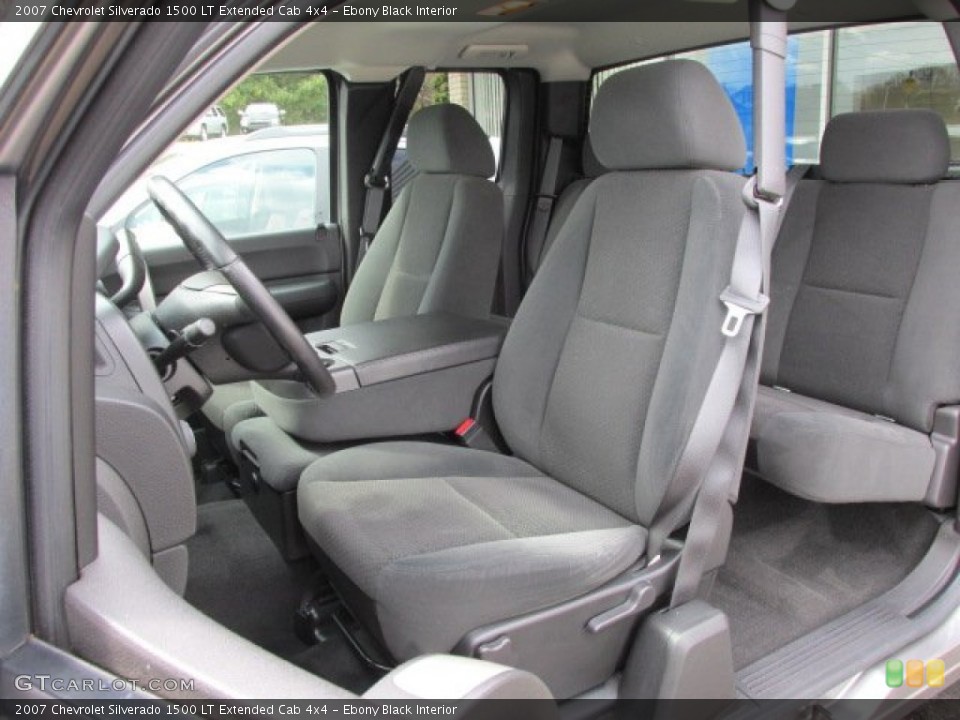 Ebony Black Interior Photo for the 2007 Chevrolet Silverado 1500 LT Extended Cab 4x4 #79070692