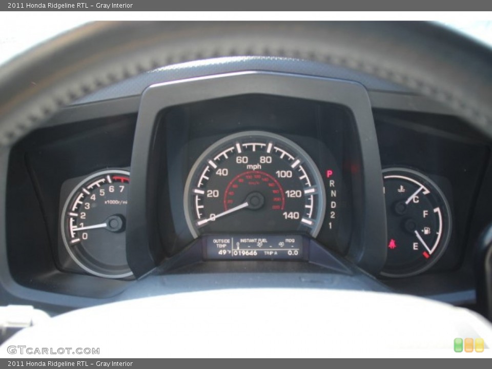Gray Interior Gauges for the 2011 Honda Ridgeline RTL #79071114