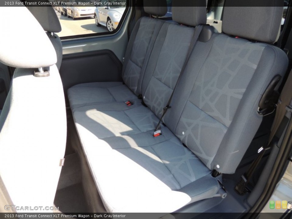 Dark Gray Interior Rear Seat for the 2013 Ford Transit Connect XLT Premium Wagon #79074133