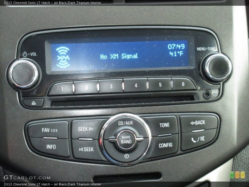 Jet Black/Dark Titanium Interior Audio System for the 2013 Chevrolet Sonic LT Hatch #79080400