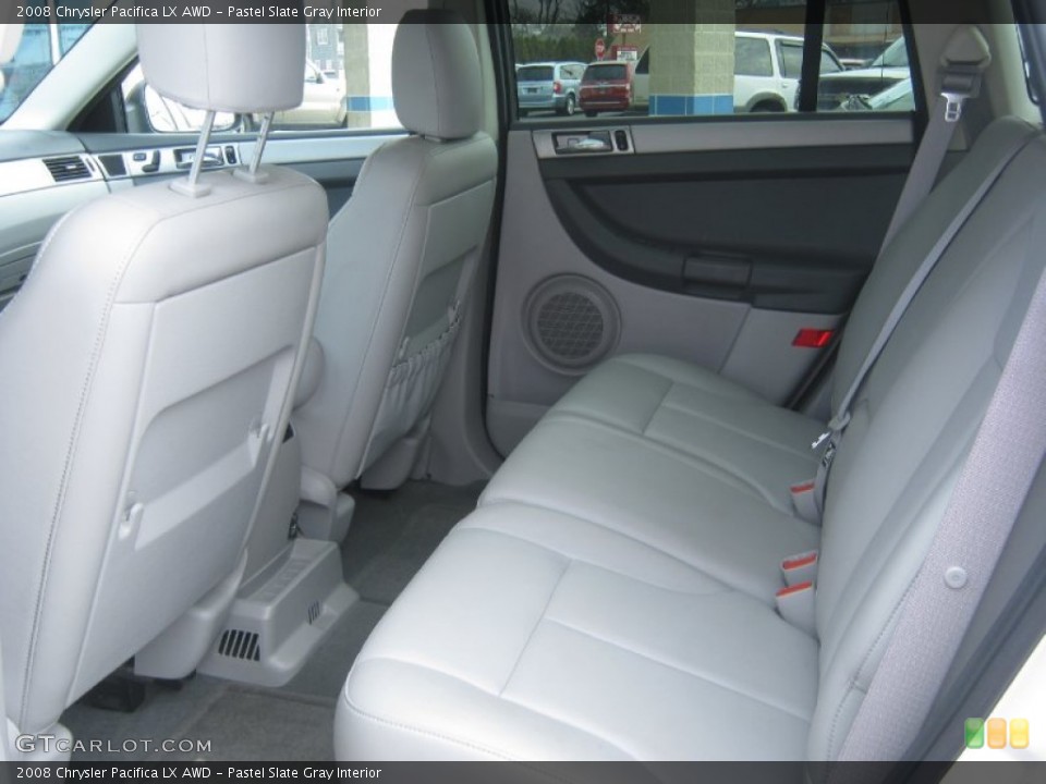 Pastel Slate Gray Interior Rear Seat for the 2008 Chrysler Pacifica LX AWD #79080523
