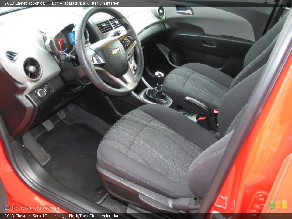 Jet Black/Dark Titanium Interior Prime Interior for the 2013 Chevrolet Sonic LT Hatch #79080646