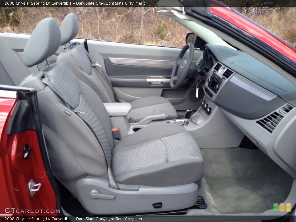 Dark Slate Gray/Light Slate Gray Interior Photo for the 2008 Chrysler Sebring LX Convertible #79080990