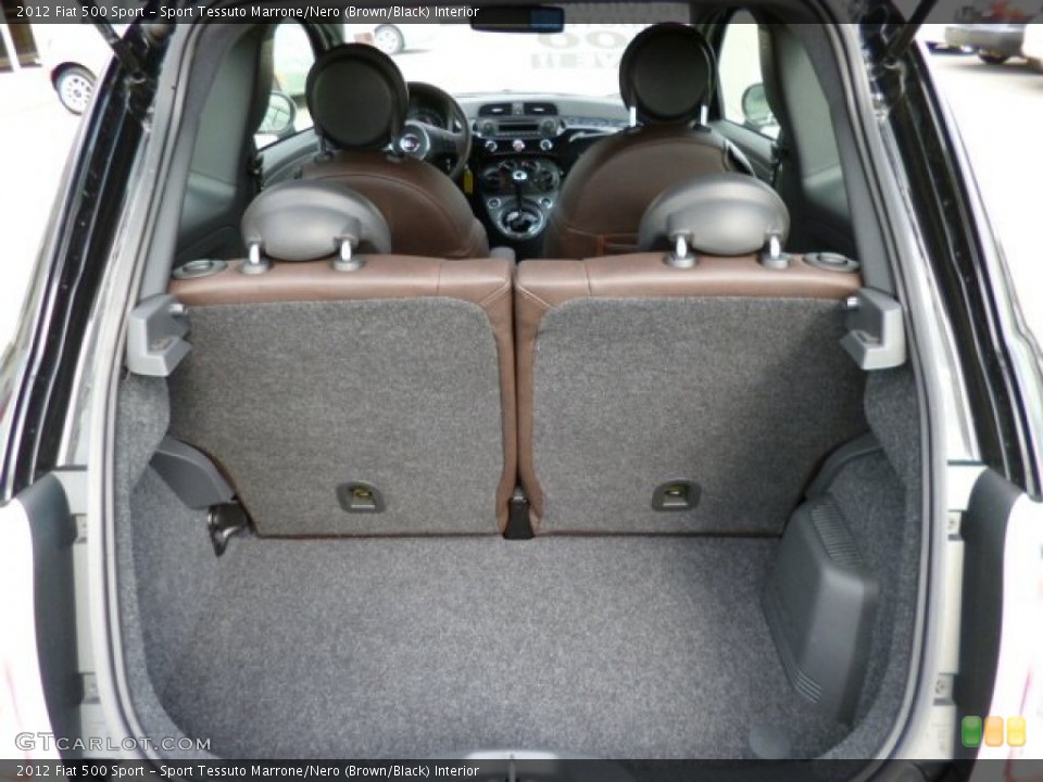Sport Tessuto Marrone/Nero (Brown/Black) Interior Trunk for the 2012 Fiat 500 Sport #79082843