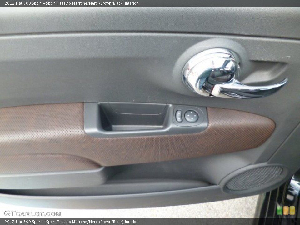 Sport Tessuto Marrone/Nero (Brown/Black) Interior Door Panel for the 2012 Fiat 500 Sport #79082898