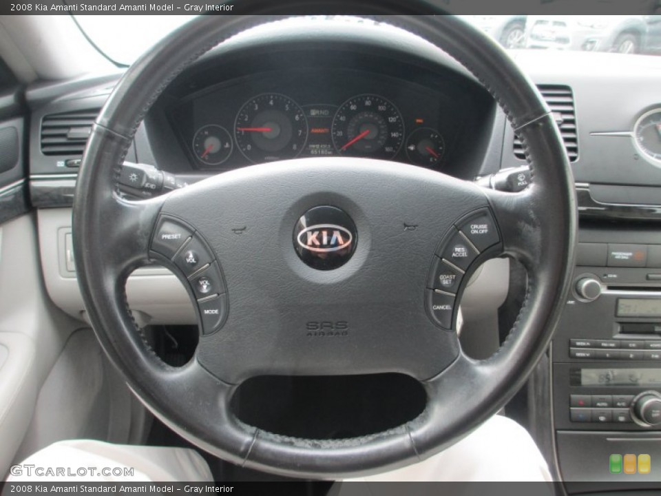 Gray Interior Steering Wheel for the 2008 Kia Amanti  #79083374