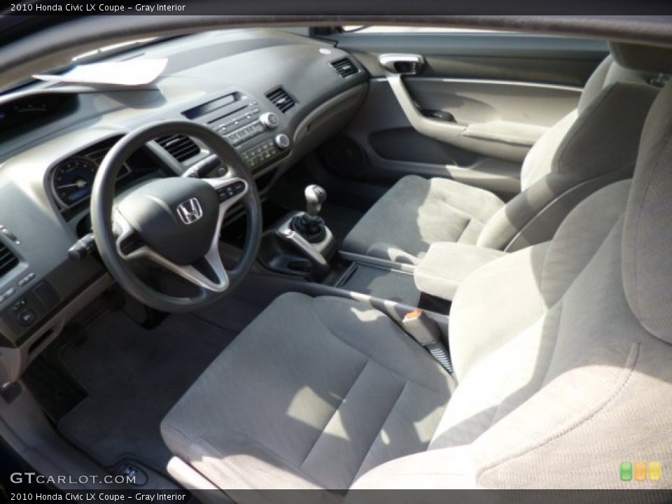 Gray 2010 Honda Civic Interiors