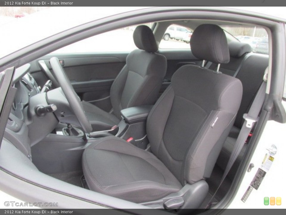 Black 2012 Kia Forte Koup Interiors