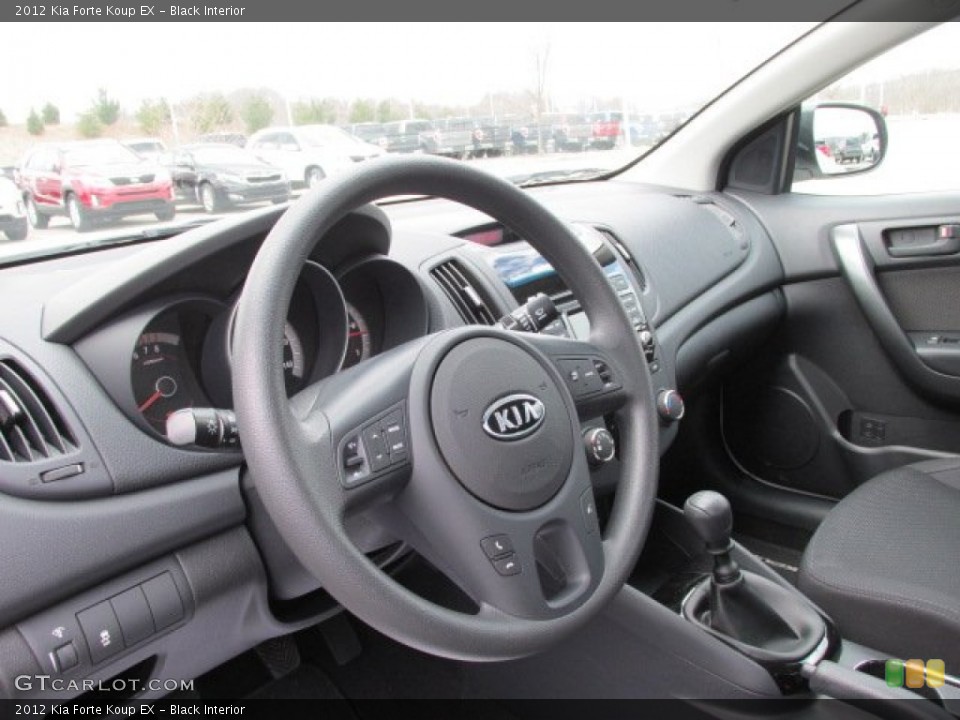 Black Interior Steering Wheel for the 2012 Kia Forte Koup EX #79084505