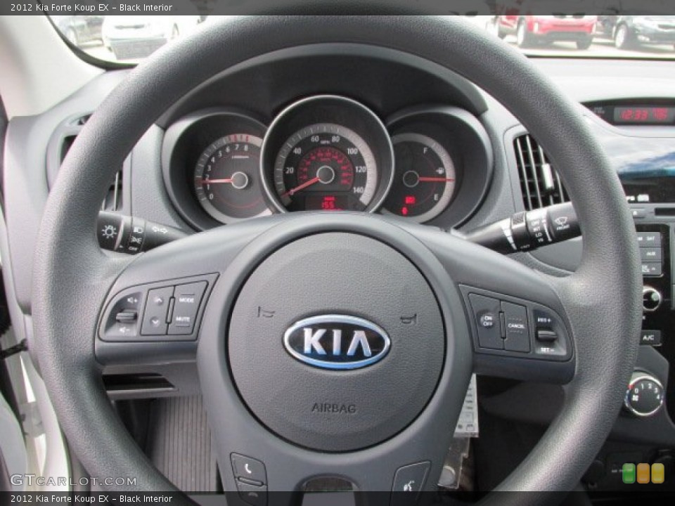 Black Interior Steering Wheel for the 2012 Kia Forte Koup EX #79084609