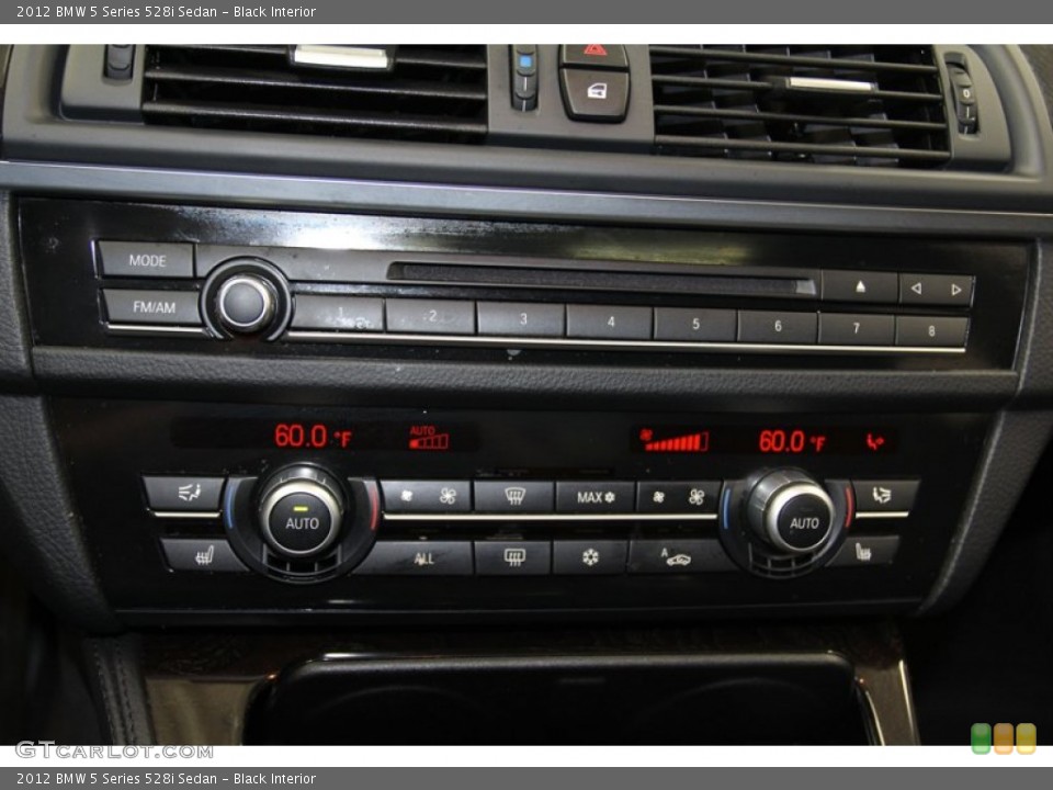 Black Interior Controls for the 2012 BMW 5 Series 528i Sedan #79085092