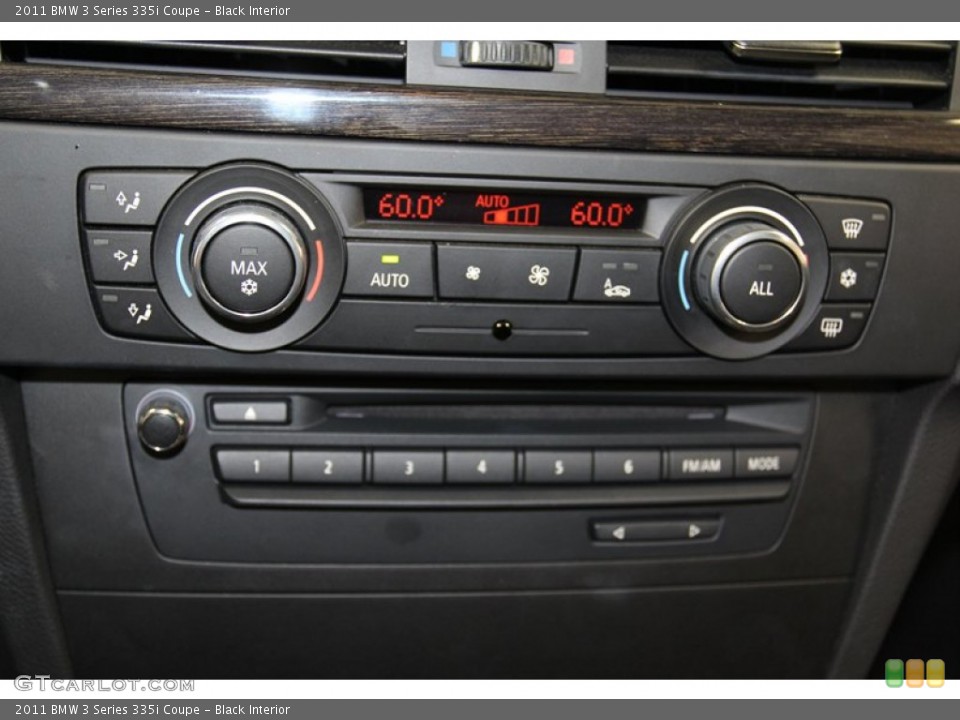 Black Interior Controls for the 2011 BMW 3 Series 335i Coupe #79087704
