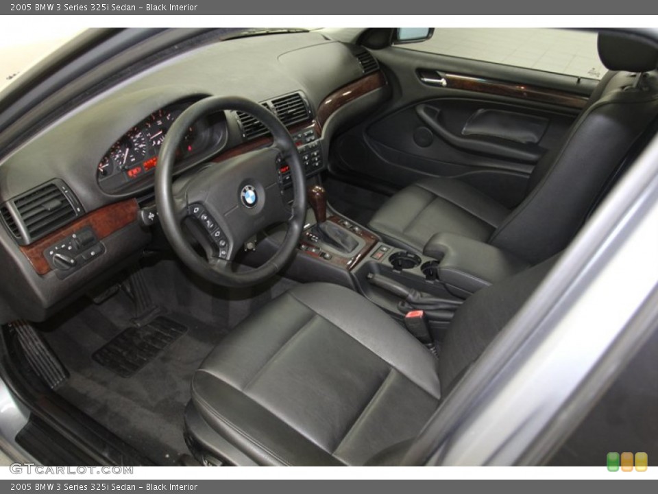 Black Interior Prime Interior for the 2005 BMW 3 Series 325i Sedan #79090201