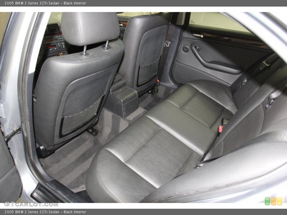 Black Interior Rear Seat for the 2005 BMW 3 Series 325i Sedan #79090444