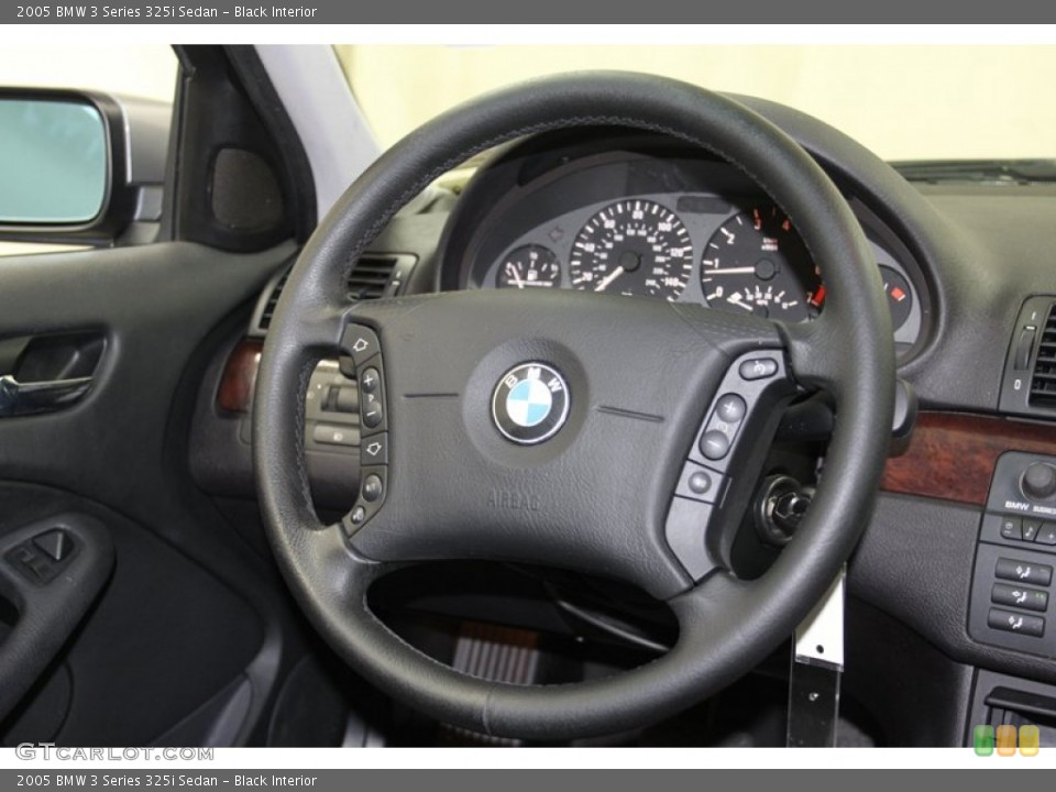 Black Interior Steering Wheel for the 2005 BMW 3 Series 325i Sedan #79090489