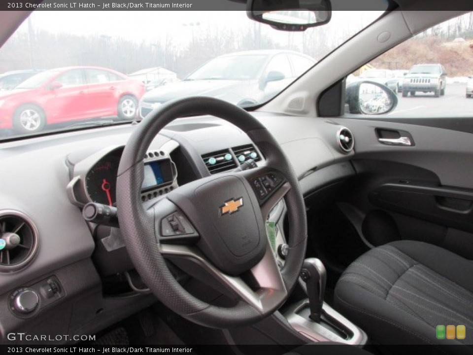 Jet Black/Dark Titanium Interior Steering Wheel for the 2013 Chevrolet Sonic LT Hatch #79090504