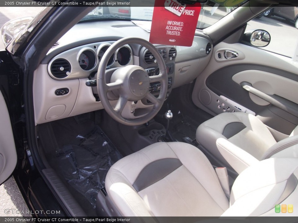 Taupe/Pearl Beige Interior Prime Interior for the 2005 Chrysler PT Cruiser GT Convertible #79092535