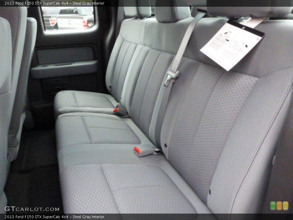 Steel Gray Interior Rear Seat for the 2013 Ford F150 STX SuperCab 4x4 #79093833