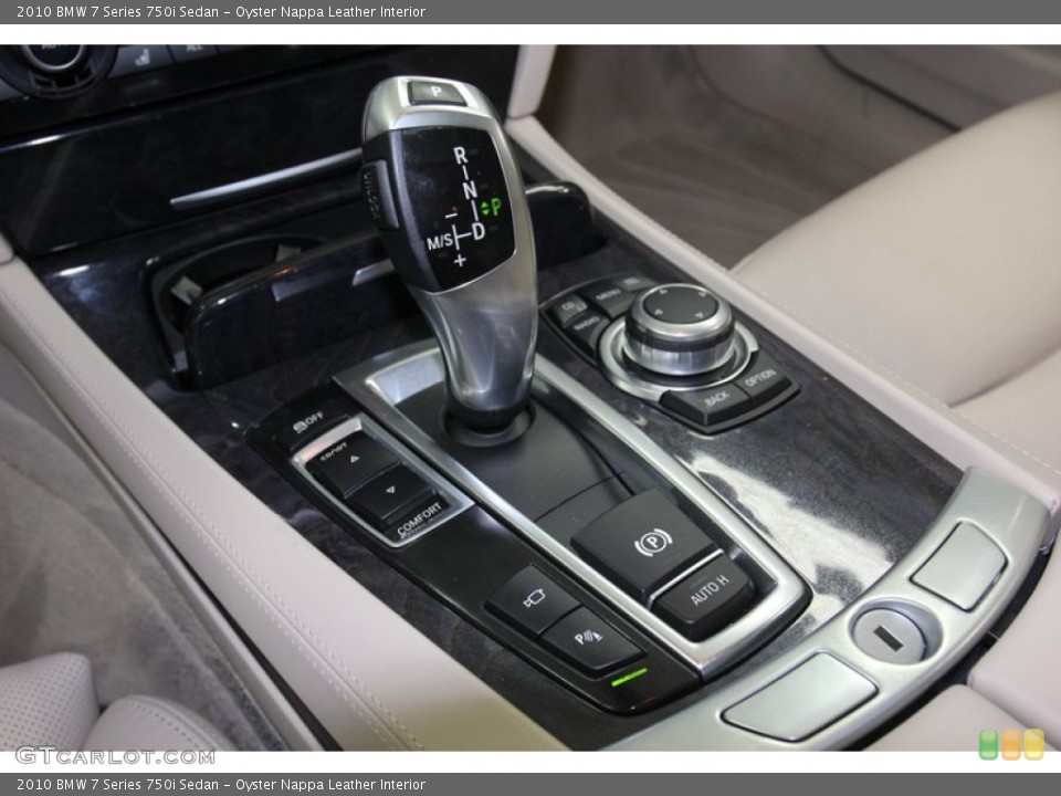 Oyster Nappa Leather Interior Transmission for the 2010 BMW 7 Series 750i Sedan #79094881