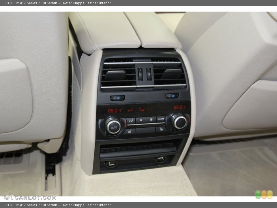 Oyster Nappa Leather Interior Controls for the 2010 BMW 7 Series 750i Sedan #79095121