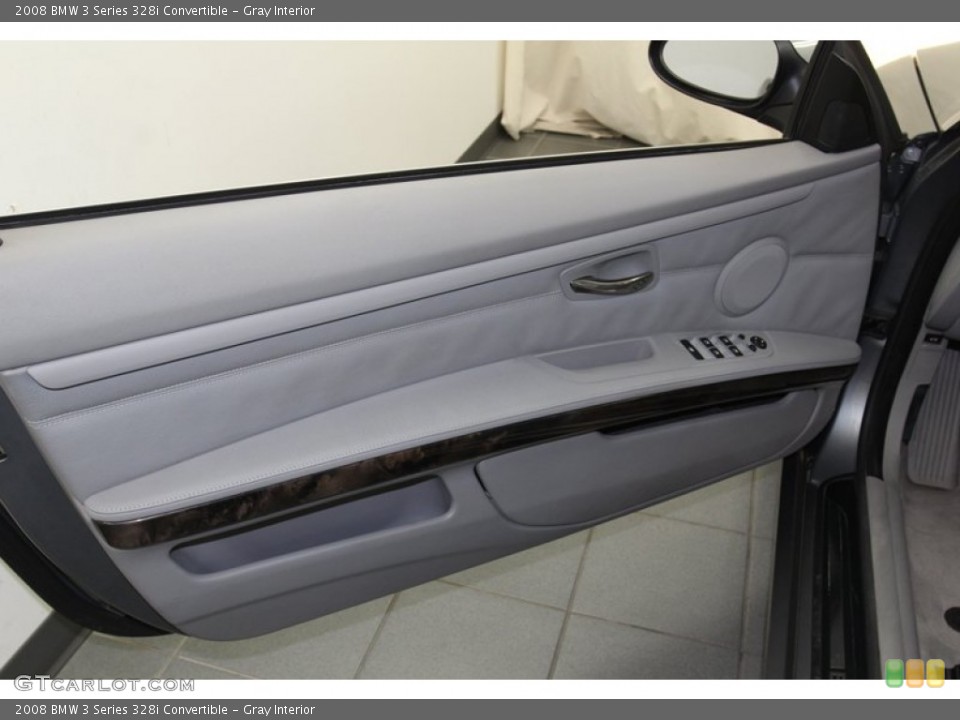 Gray Interior Door Panel for the 2008 BMW 3 Series 328i Convertible #79095776