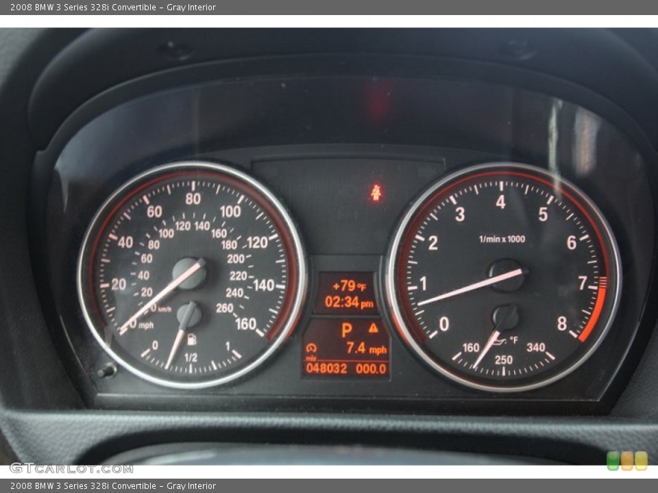 Gray Interior Gauges for the 2008 BMW 3 Series 328i Convertible #79096171