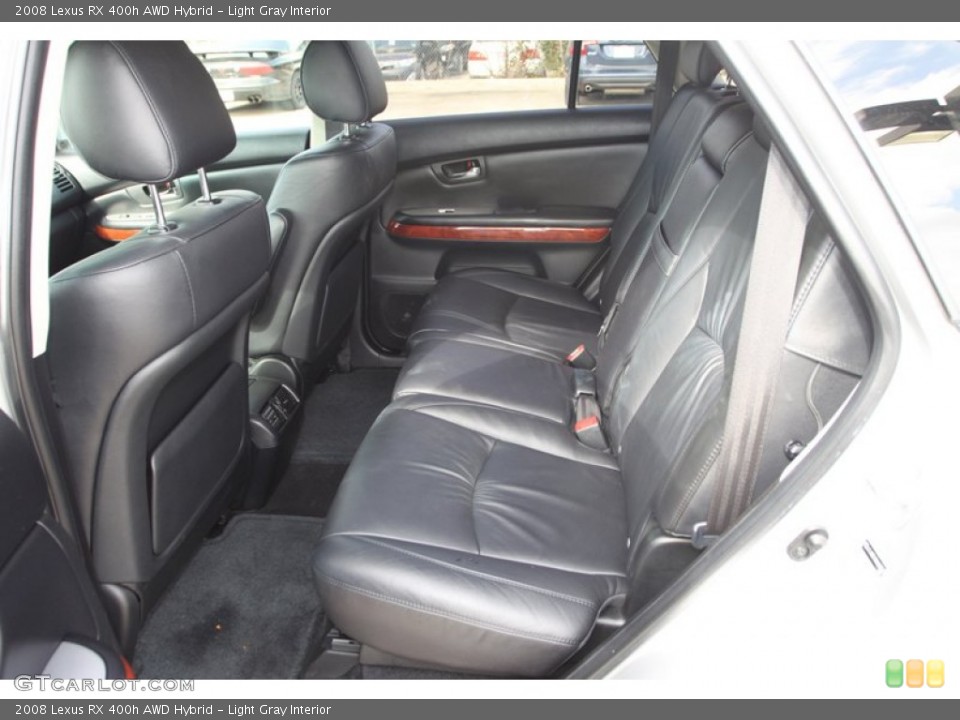 Light Gray Interior Rear Seat for the 2008 Lexus RX 400h AWD Hybrid #79096291