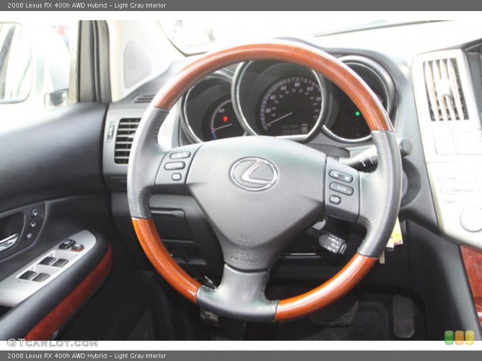 Light Gray Interior Steering Wheel for the 2008 Lexus RX 400h AWD Hybrid #79096323