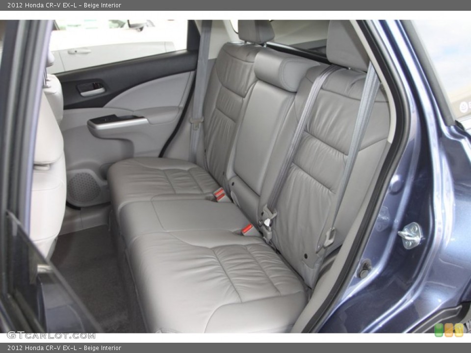 Beige Interior Rear Seat for the 2012 Honda CR-V EX-L #79096716