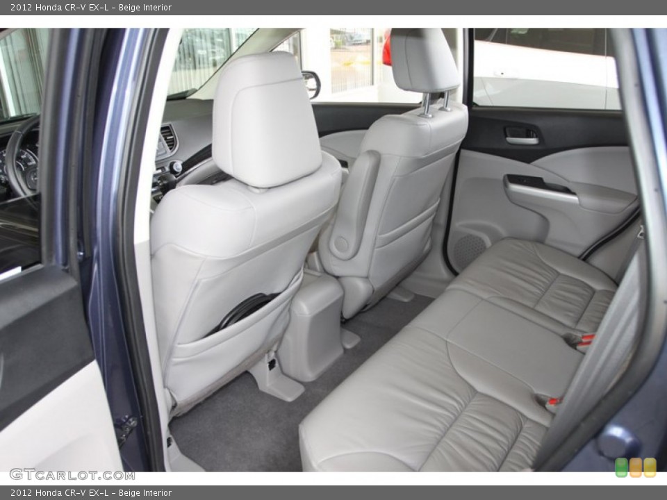 Beige Interior Rear Seat for the 2012 Honda CR-V EX-L #79096737