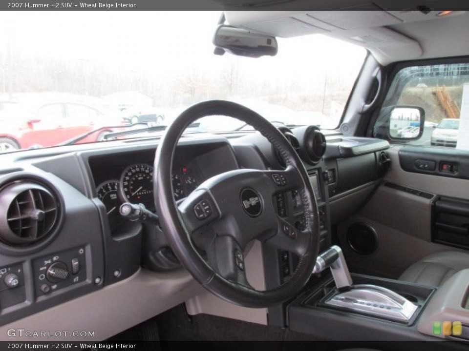 Wheat Beige Interior Dashboard for the 2007 Hummer H2 SUV #79096813