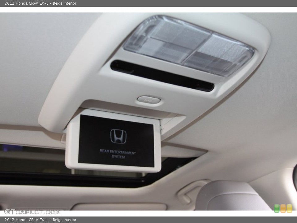 Beige Interior Entertainment System for the 2012 Honda CR-V EX-L #79096827