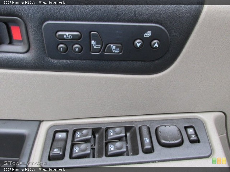 Wheat Beige Interior Controls for the 2007 Hummer H2 SUV #79096830