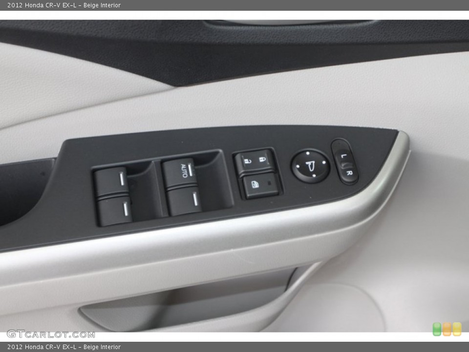 Beige Interior Controls for the 2012 Honda CR-V EX-L #79096861