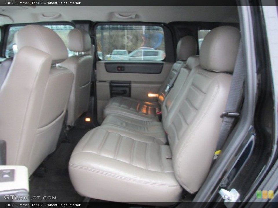 Wheat Beige Interior Rear Seat for the 2007 Hummer H2 SUV #79096912