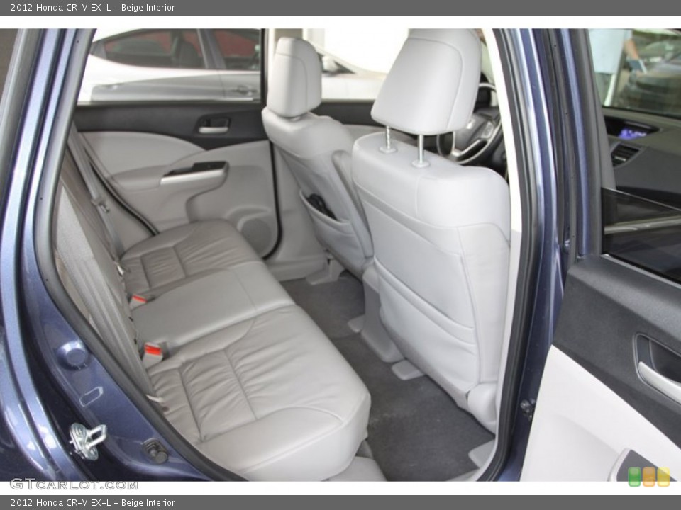 Beige Interior Rear Seat for the 2012 Honda CR-V EX-L #79097165