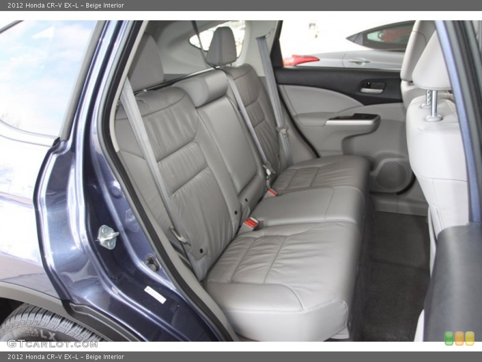 Beige Interior Rear Seat for the 2012 Honda CR-V EX-L #79097183