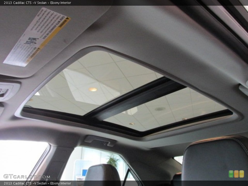 Ebony Interior Sunroof for the 2013 Cadillac CTS -V Sedan #79097308