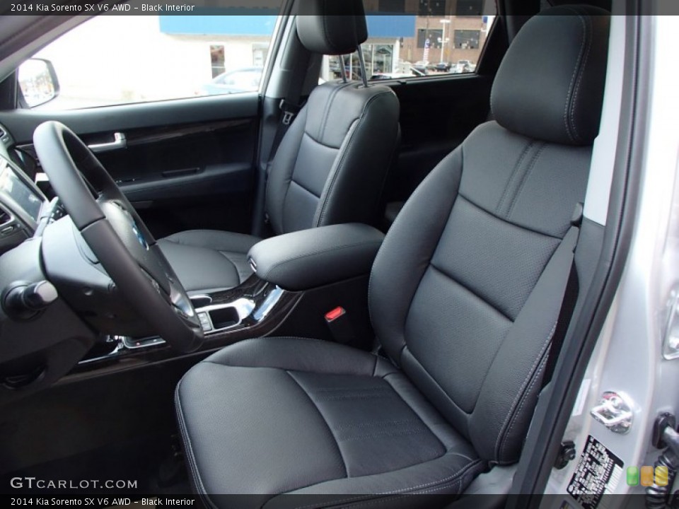 Black Interior Front Seat for the 2014 Kia Sorento SX V6 AWD #79097534