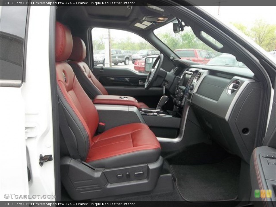Limited Unique Red Leather Interior Photo for the 2013 Ford F150 Limited SuperCrew 4x4 #79099879