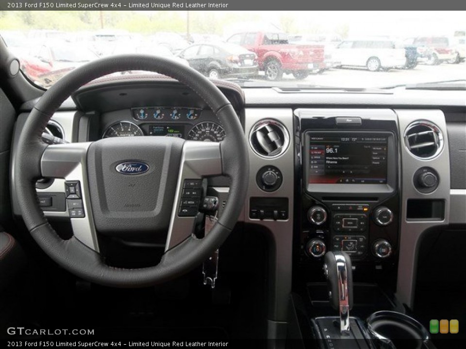 Limited Unique Red Leather Interior Dashboard for the 2013 Ford F150 Limited SuperCrew 4x4 #79099959
