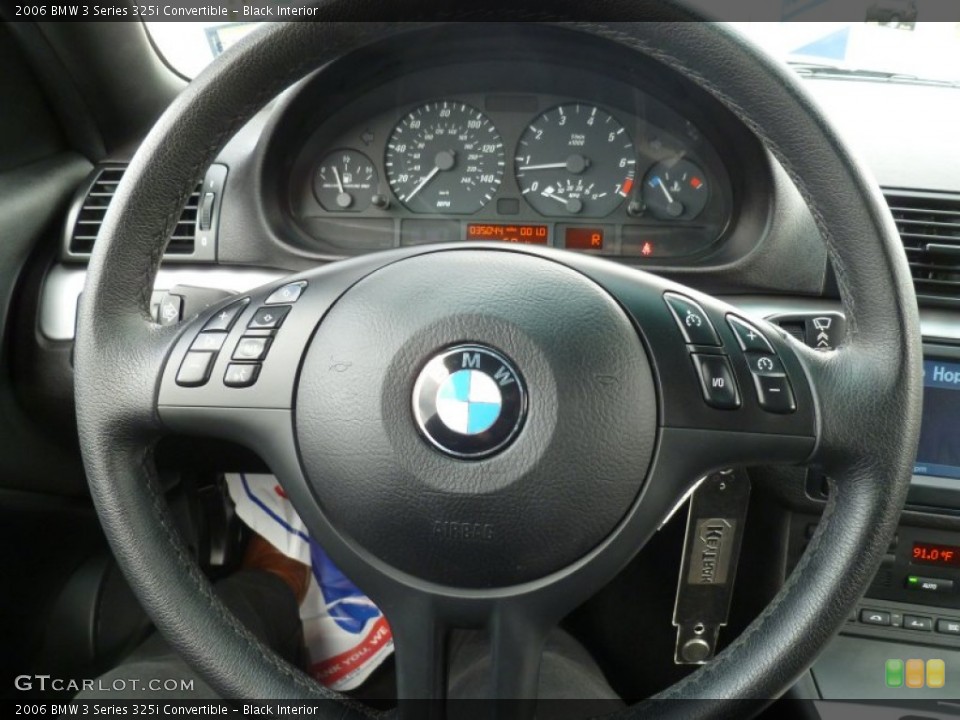 Black Interior Steering Wheel for the 2006 BMW 3 Series 325i Convertible #79103644