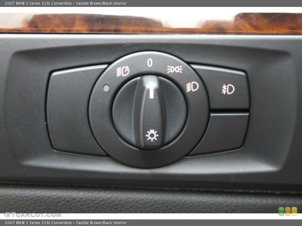 Saddle Brown/Black Interior Controls for the 2007 BMW 3 Series 328i Convertible #79105711