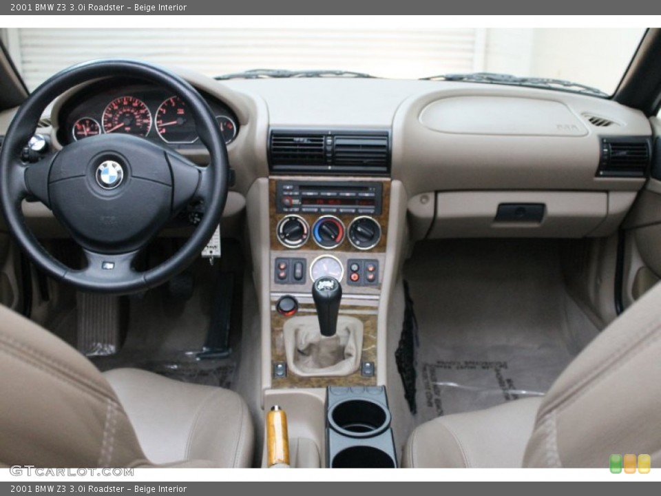 Beige Interior Dashboard for the 2001 BMW Z3 3.0i Roadster #79106207