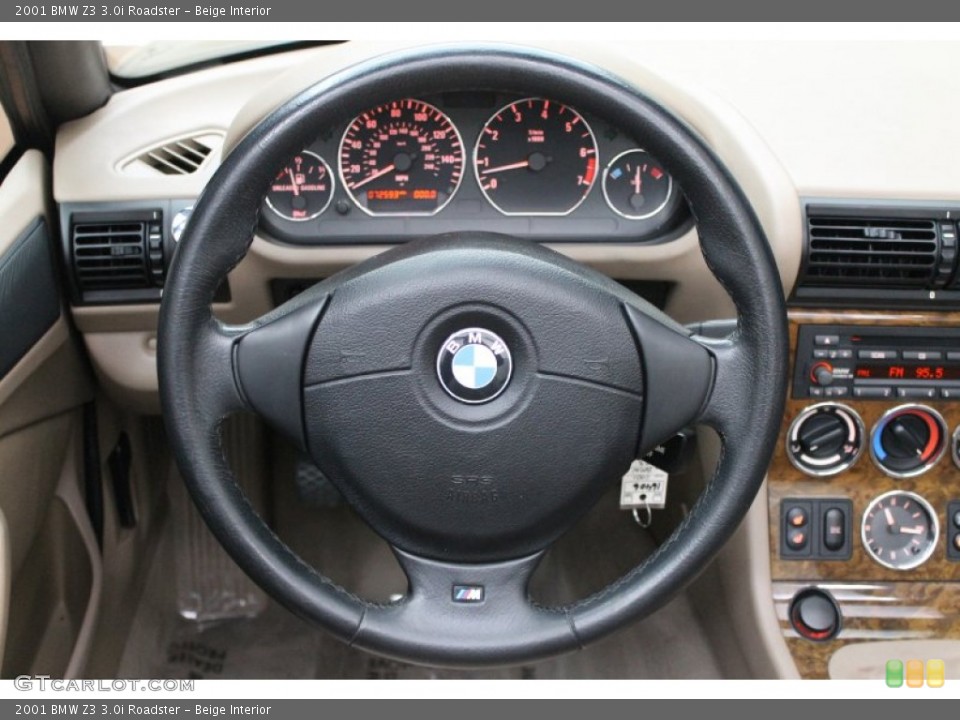 Beige Interior Steering Wheel for the 2001 BMW Z3 3.0i Roadster #79106361