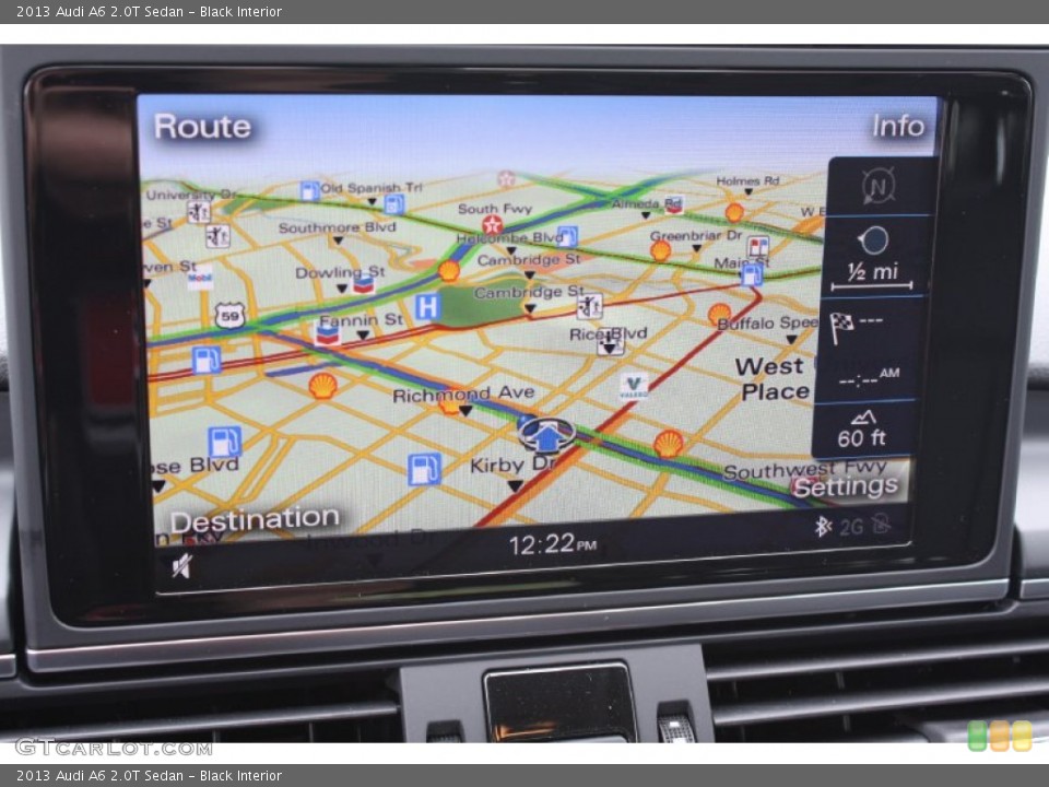Black Interior Navigation for the 2013 Audi A6 2.0T Sedan #79108942