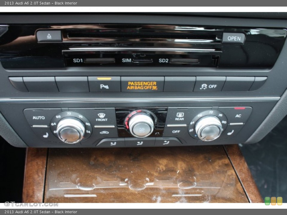 Black Interior Controls for the 2013 Audi A6 2.0T Sedan #79108975