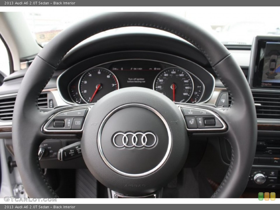 Black Interior Steering Wheel for the 2013 Audi A6 2.0T Sedan #79109066