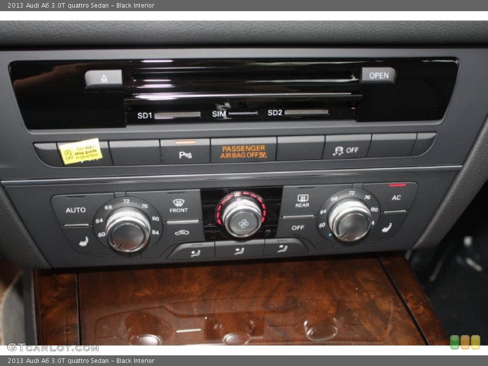 Black Interior Controls for the 2013 Audi A6 3.0T quattro Sedan #79109778